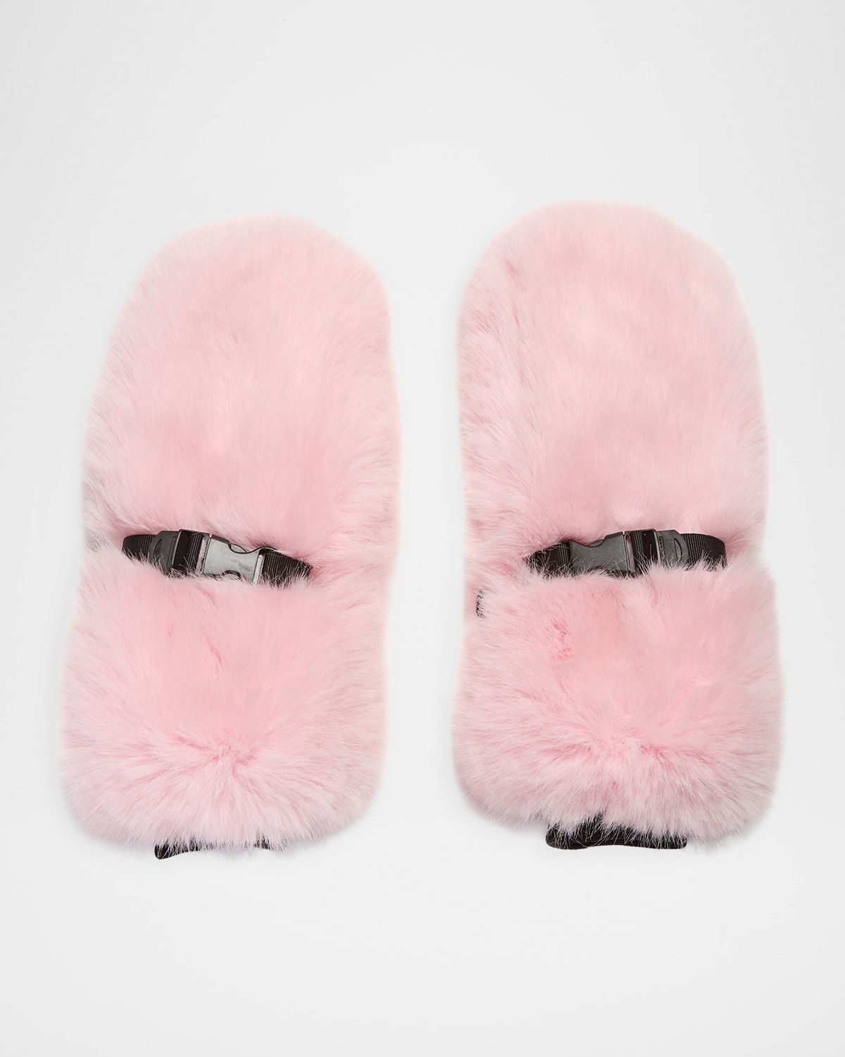 The Nevele Faux Fur Mittens
