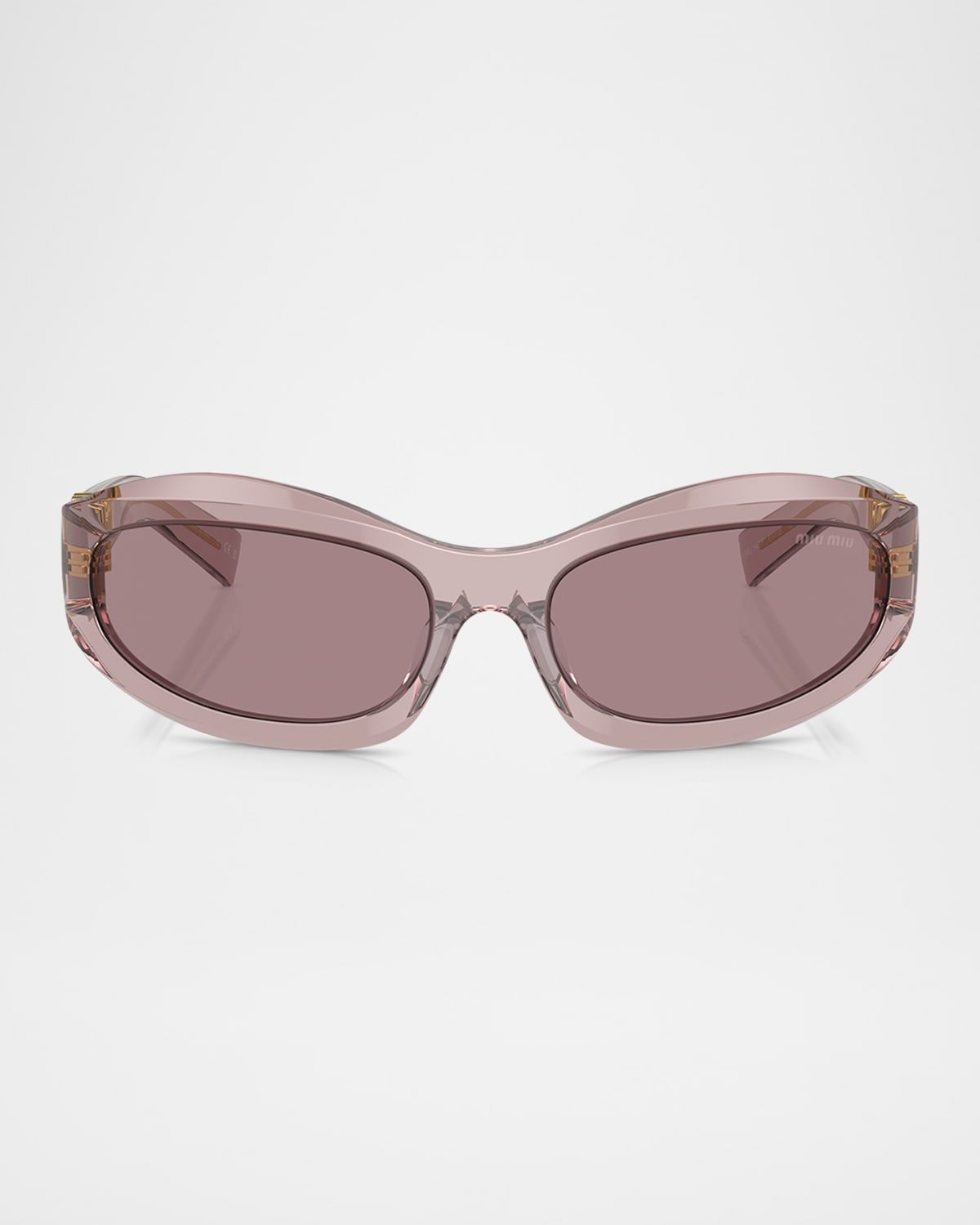 14ZSF Logo Oval Acetate Sunglasses