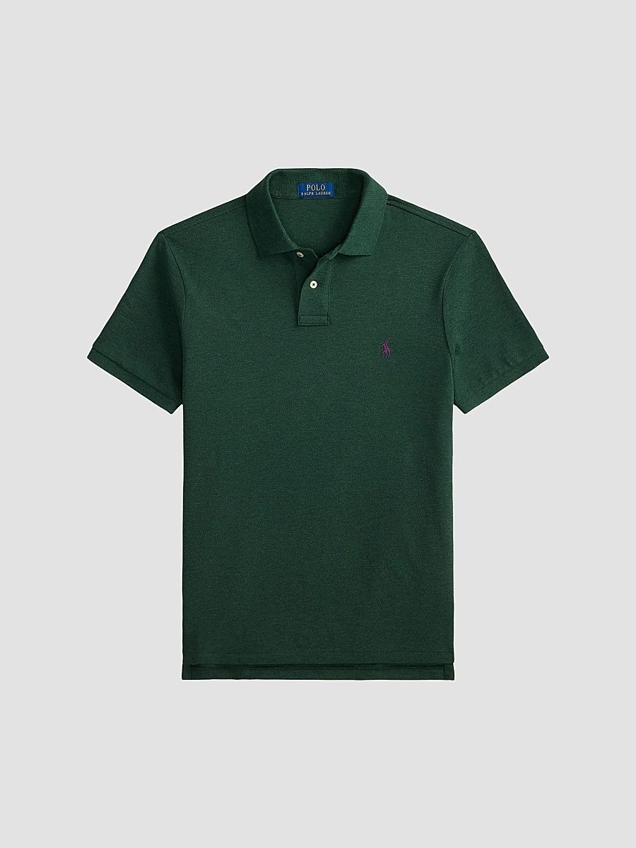 Polo Ralph Lauren Men's The Iconic Cotton Mesh Polo Shirt - Scotch Pine Heather - Size XL