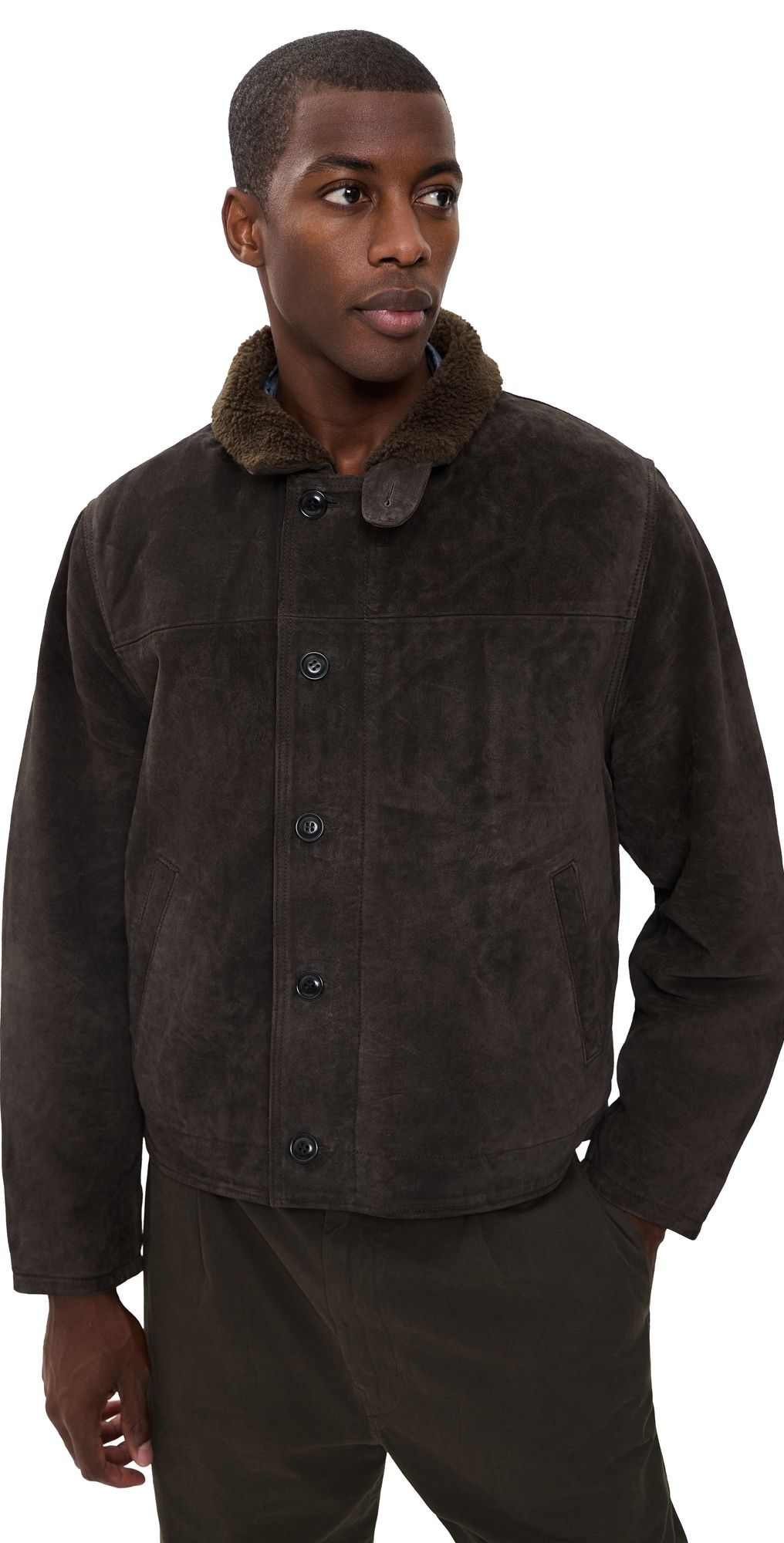 Citizens of Humanity Deck Suede Jacket In Brown Brown L