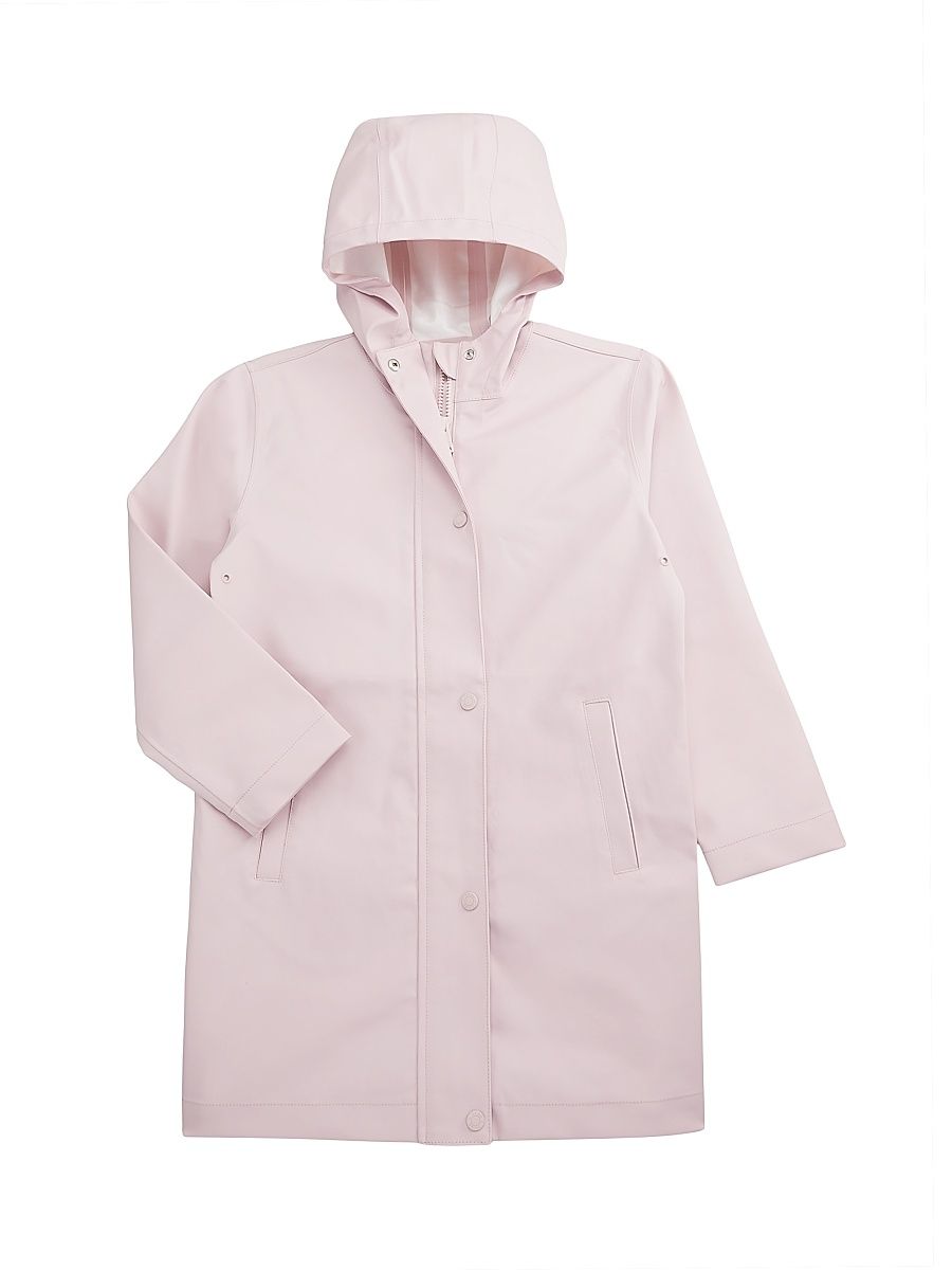 Little Girl's & Girl's Macey Hooded Raincoat - Pink - Size 12