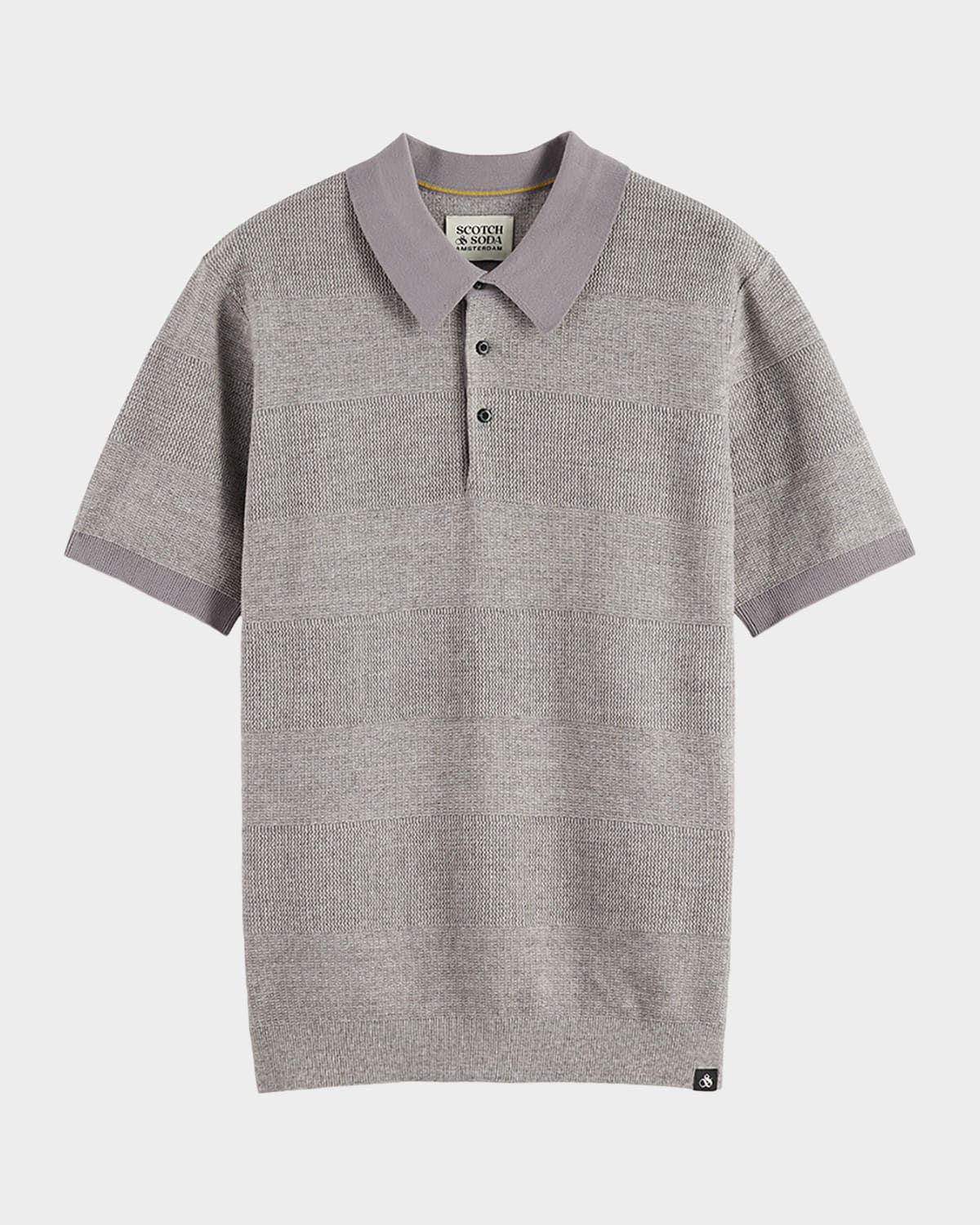 Men & apos;s Cotton Knit Tonal Stripe Classic-Fit Polo Shirt