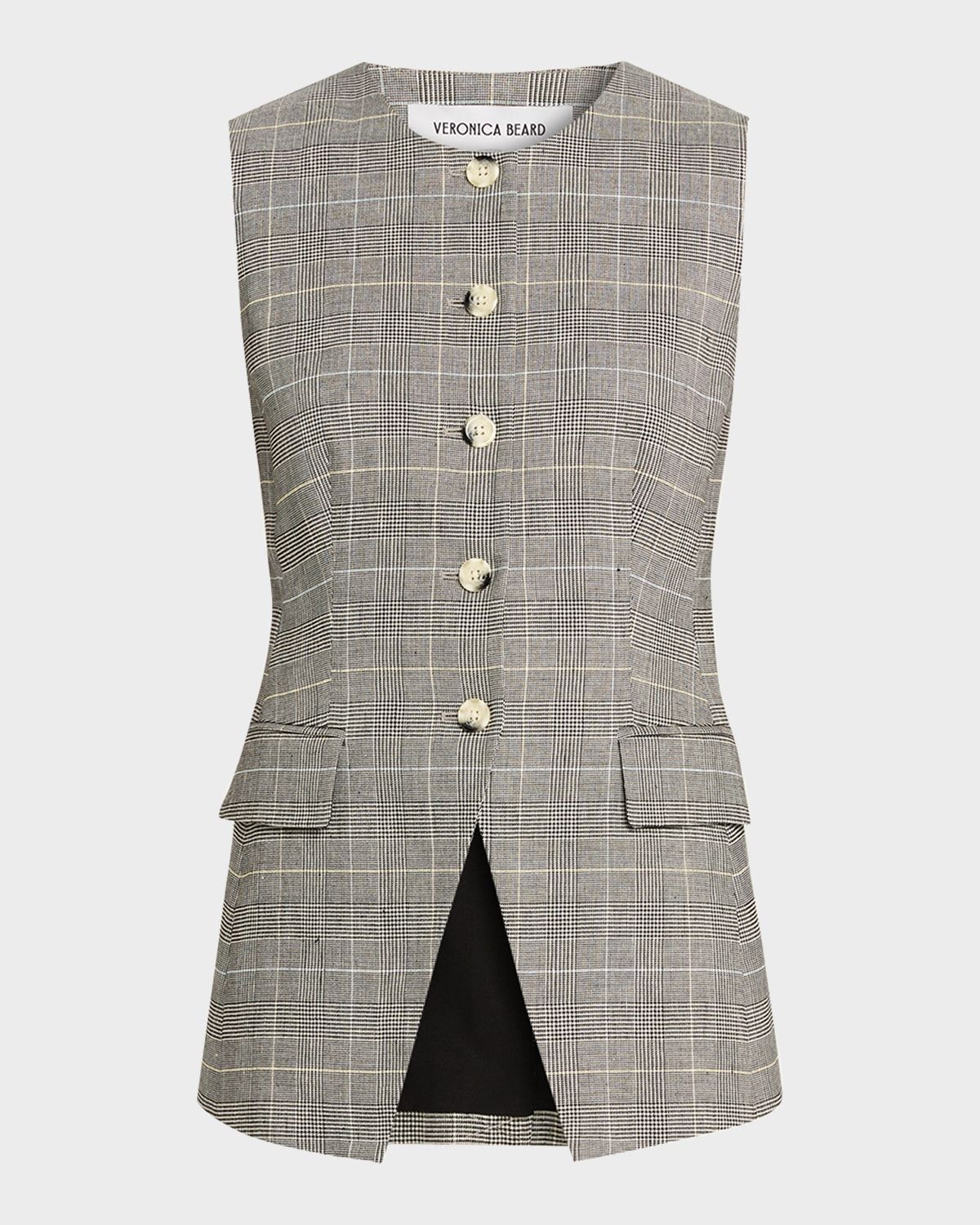 Lois Tailored Plaid Vest