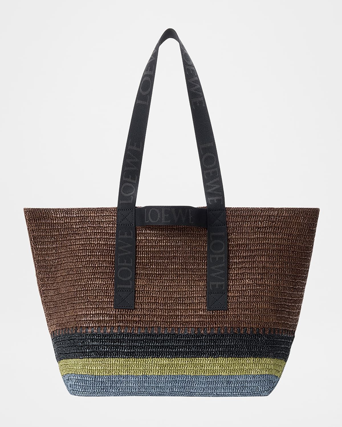 Men & apos;s Fold Raffia Shopper Tote Bag