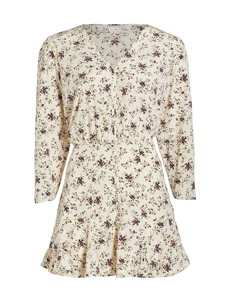 Women's Riggins Stretch Silk Minidress - Whitestone Multi - Size 8