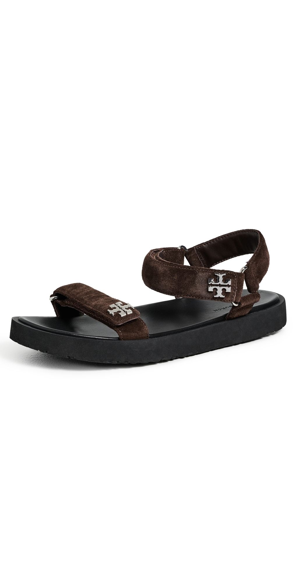 Tory Burch Kira Sandals Dark Cocoa/Perfect Black 6.5