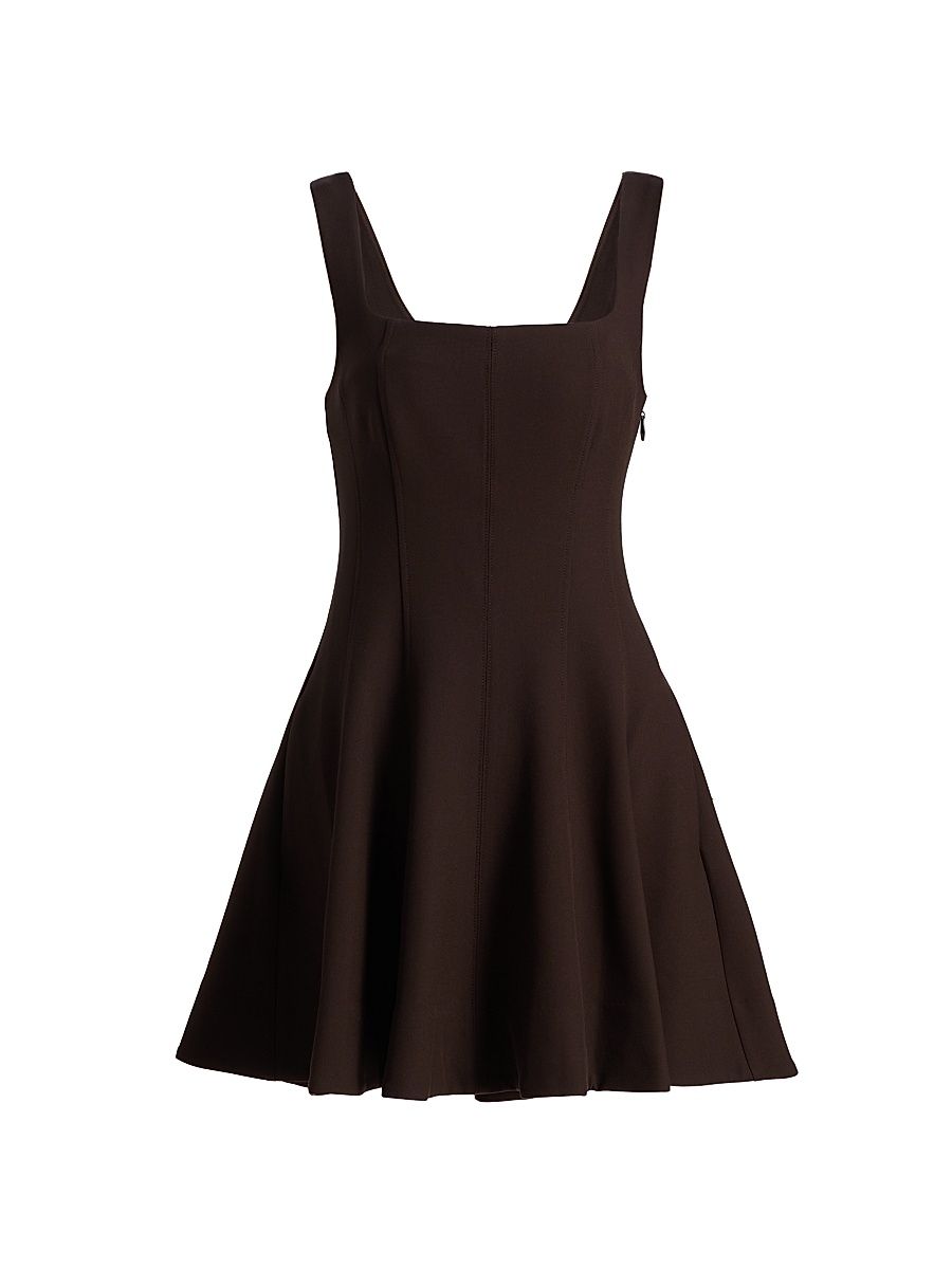 Women's Bronte Fit & Flare Minidress - Chocolate - Size 8