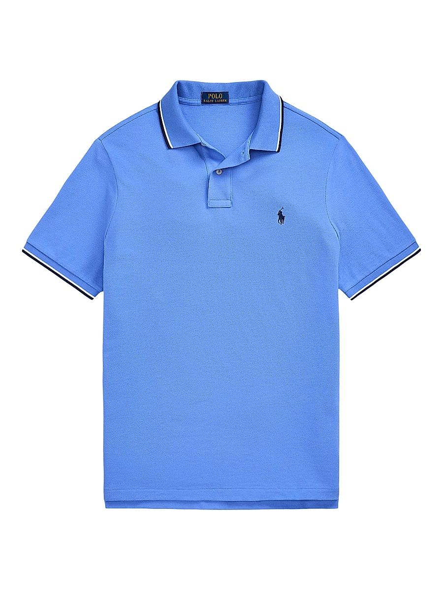 Men's Classic-Fit Mesh Polo Shirt - Harbor Island Blue - Size XXL