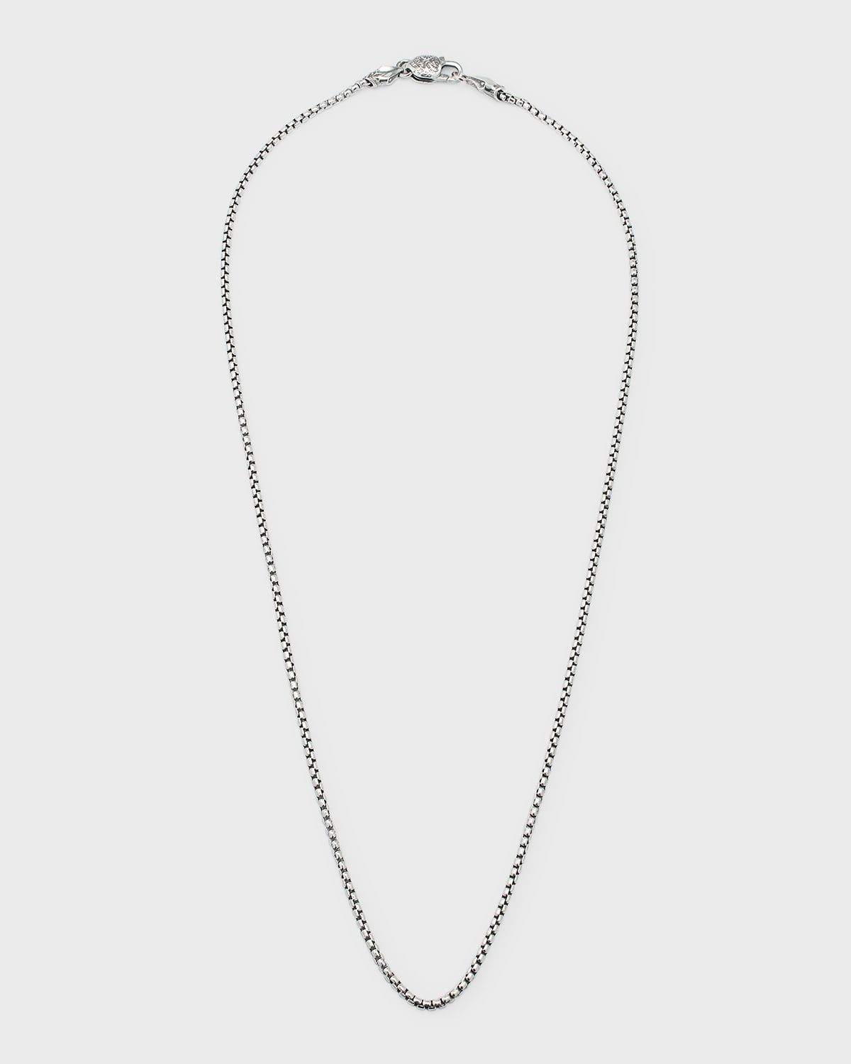 Men & apos;s Sterling Silver Chain Necklace, 24"L