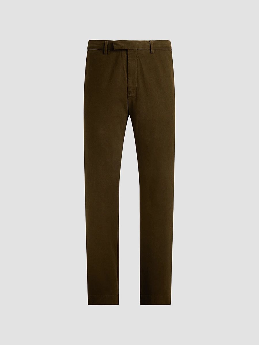 Polo Ralph Lauren Men's Winterized Twill Flat-Front Pants - Dark Brown - Size 42