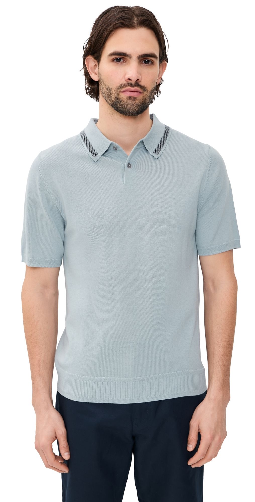 PS Paul Smith Short Sleeve Sweater Polo Light Blue M