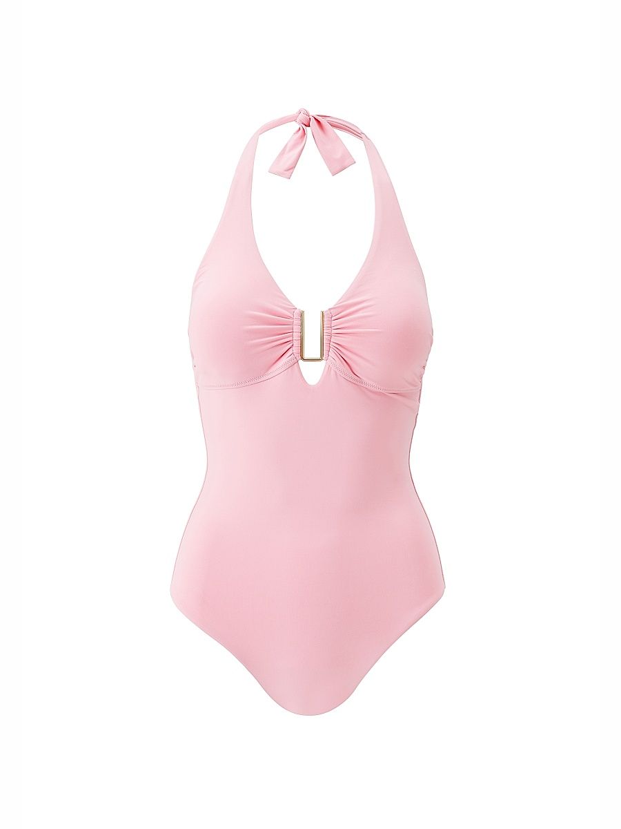 Women's Tampa Halterneck One-Piece Swimsuit - Rose - Size 12
