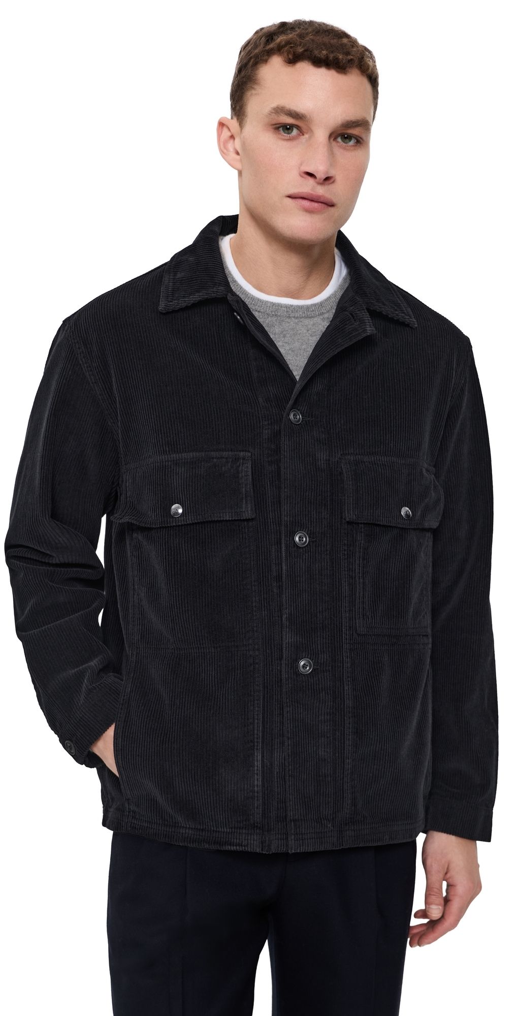 Knickerbocker Mott Corduroy Coat Black XL