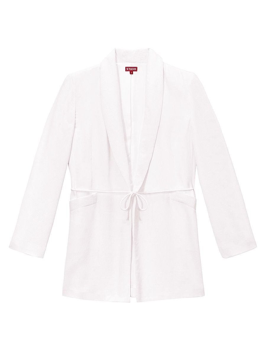 Women's Everly Blazer Wrap Minidress - White - Size Large