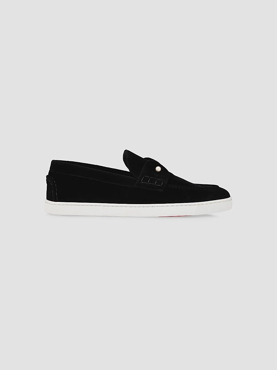 Christian Louboutin Men's Chambeliboat Loafers - Black - Size 13