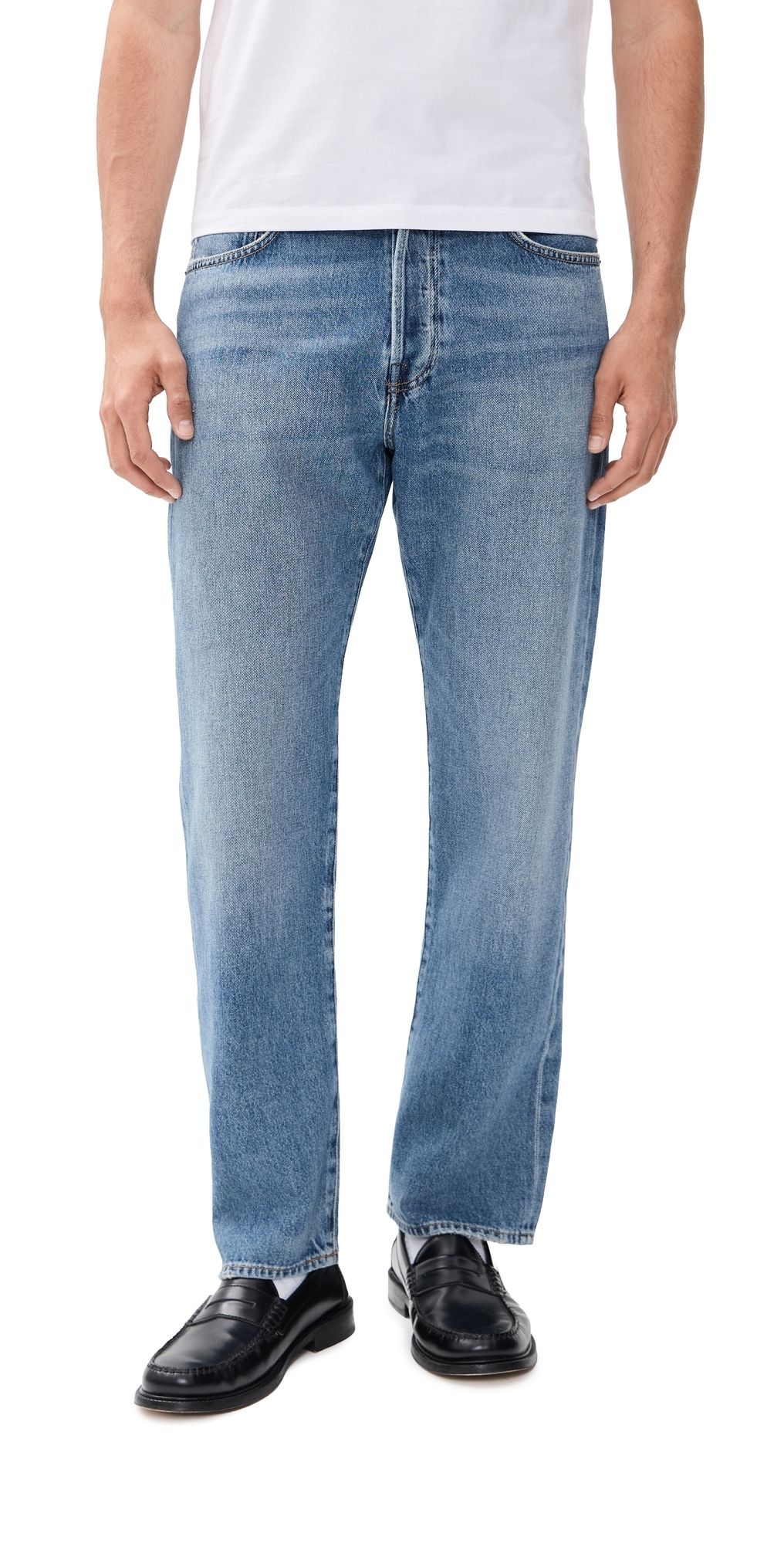 Citizens of Humanity Beau Relaxed Straight Jeans Shadow Blue 31