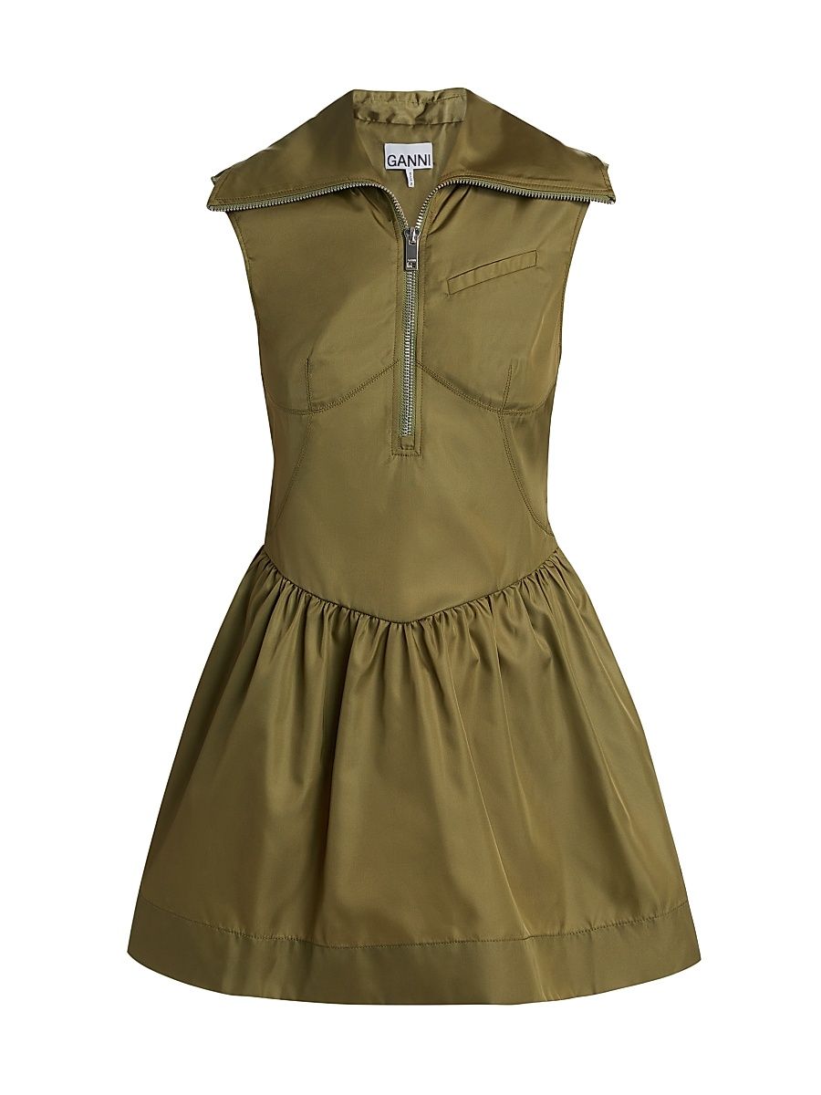 Women's Duchesse Satin A-Line Minidress - Boa - Size 14