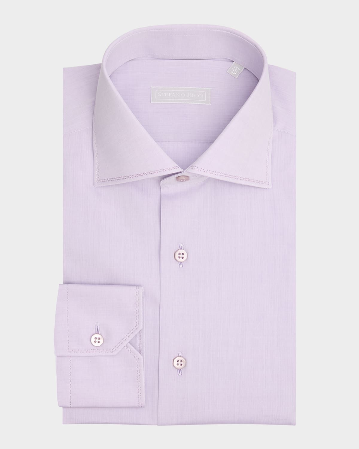 Men & apos;s Solid Cotton Dress Shirt