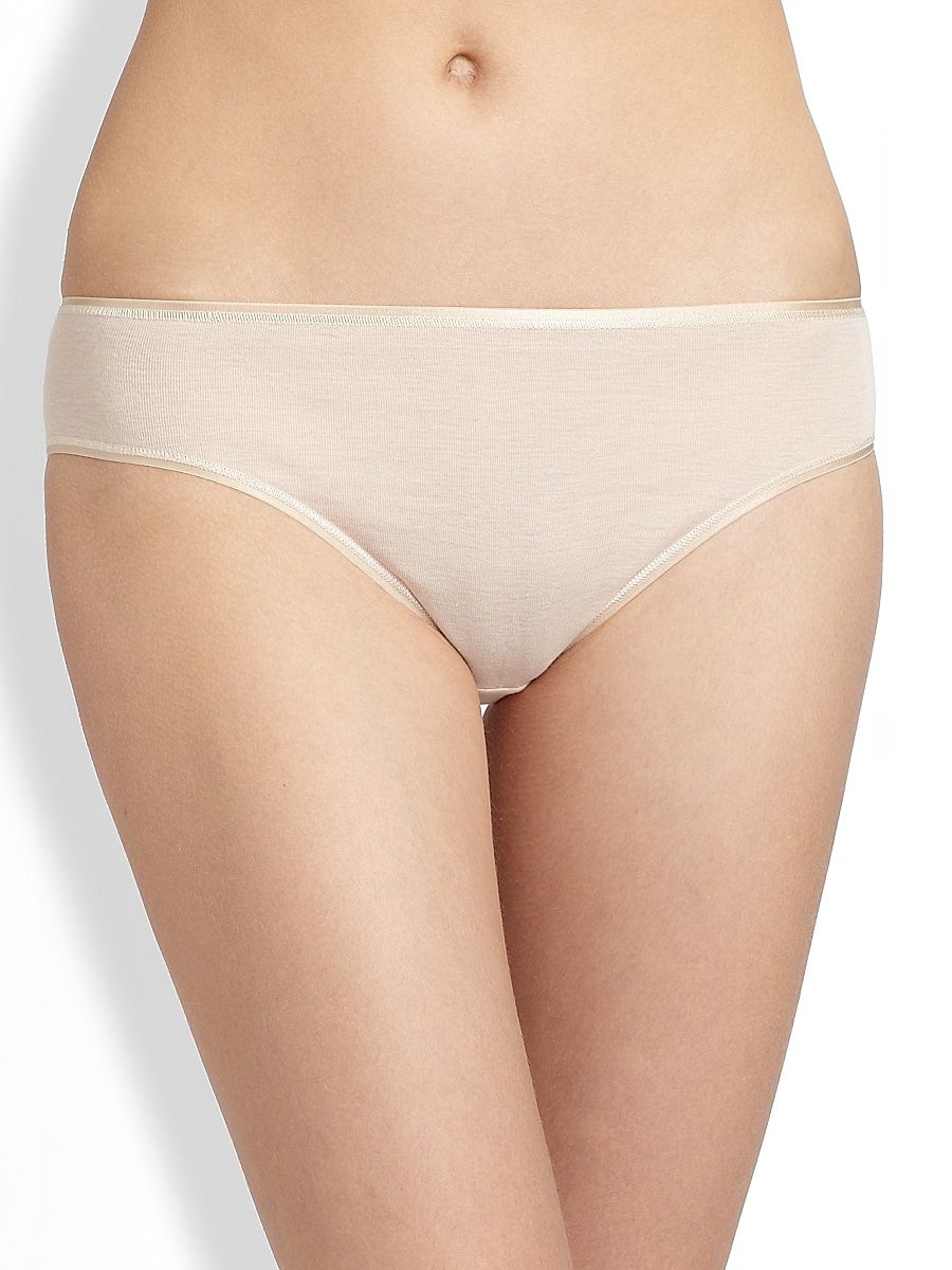 Women's Cotton Seamless High-Cut Full Brief - Skin - Size Large