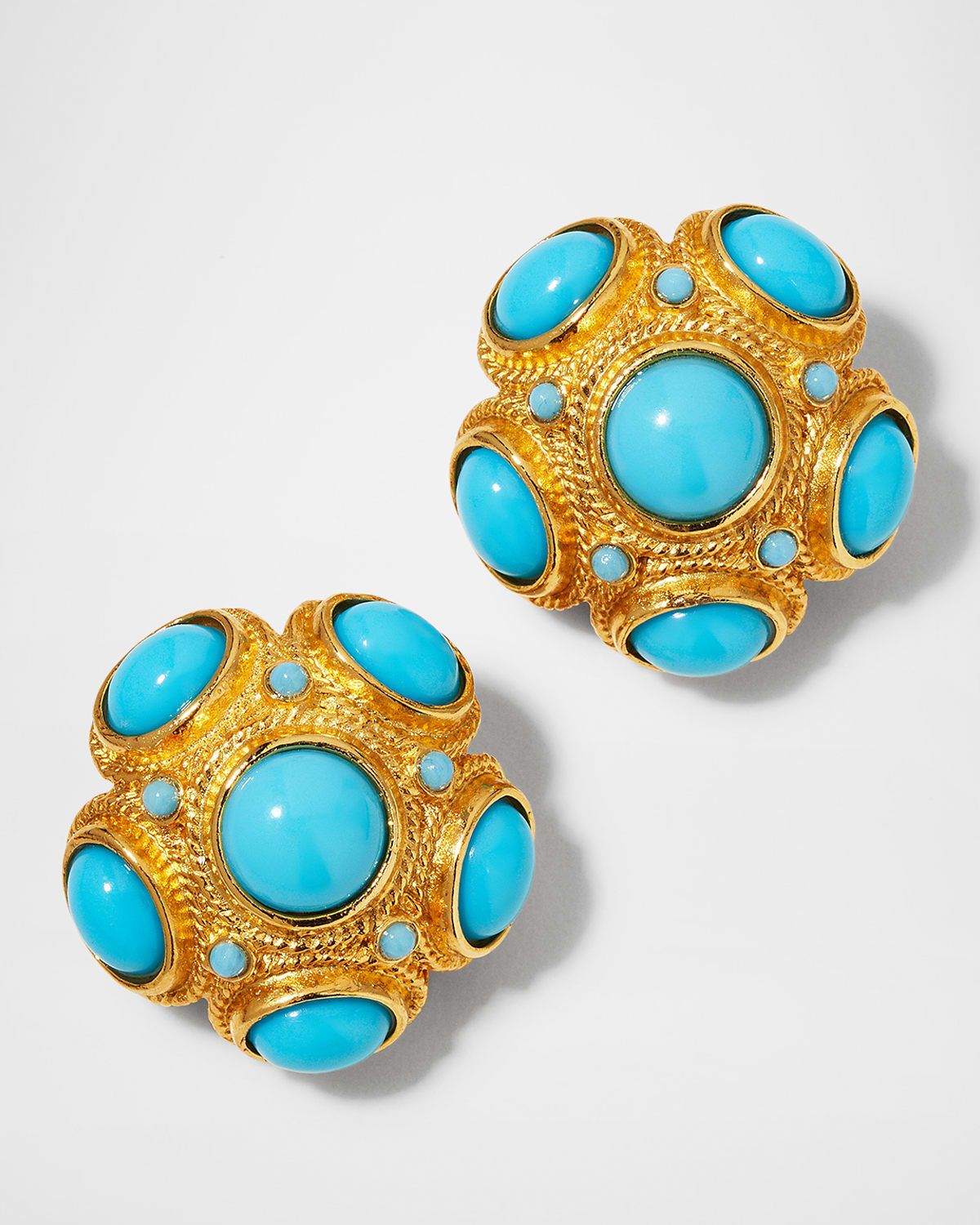 Turquoise Ball Earrings