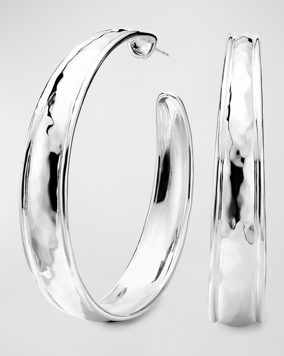 Goddess Hoop Earrings in Sterling Silver