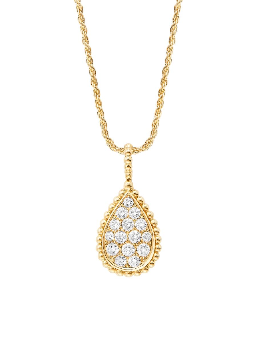 Boucheron Women's Serpent Bohème 18K Gold & Diamond Pendant Necklace
