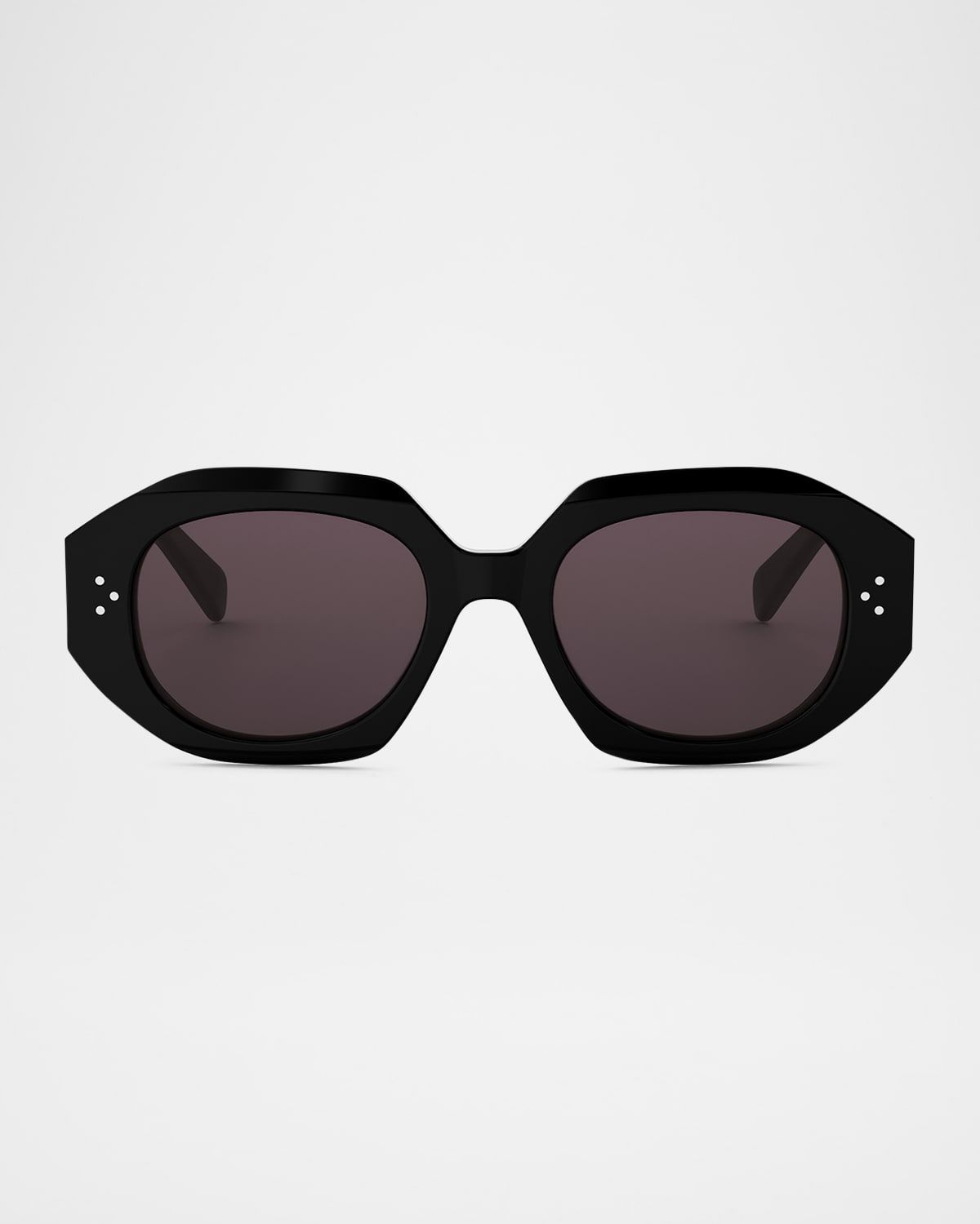 3 Dot Geometric Square Sunglasses