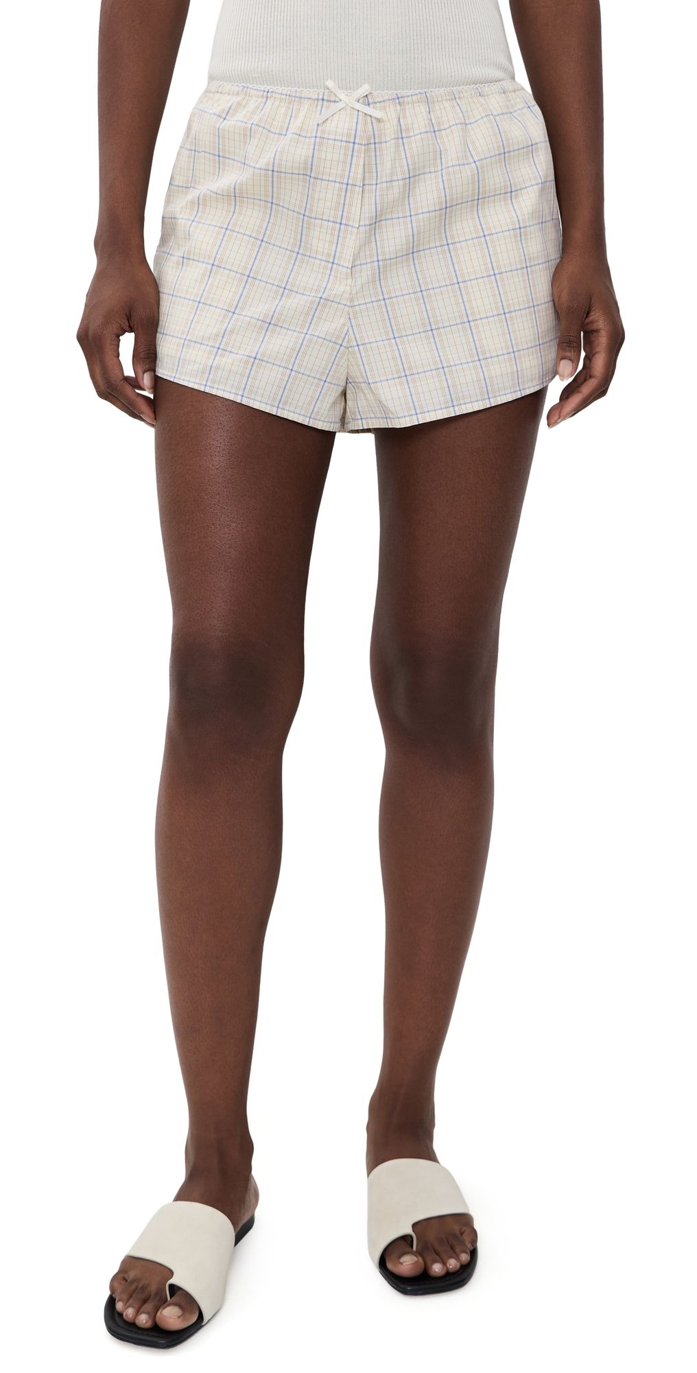 FAITHFULL Leya Shorts Flor Check/Antique White 10