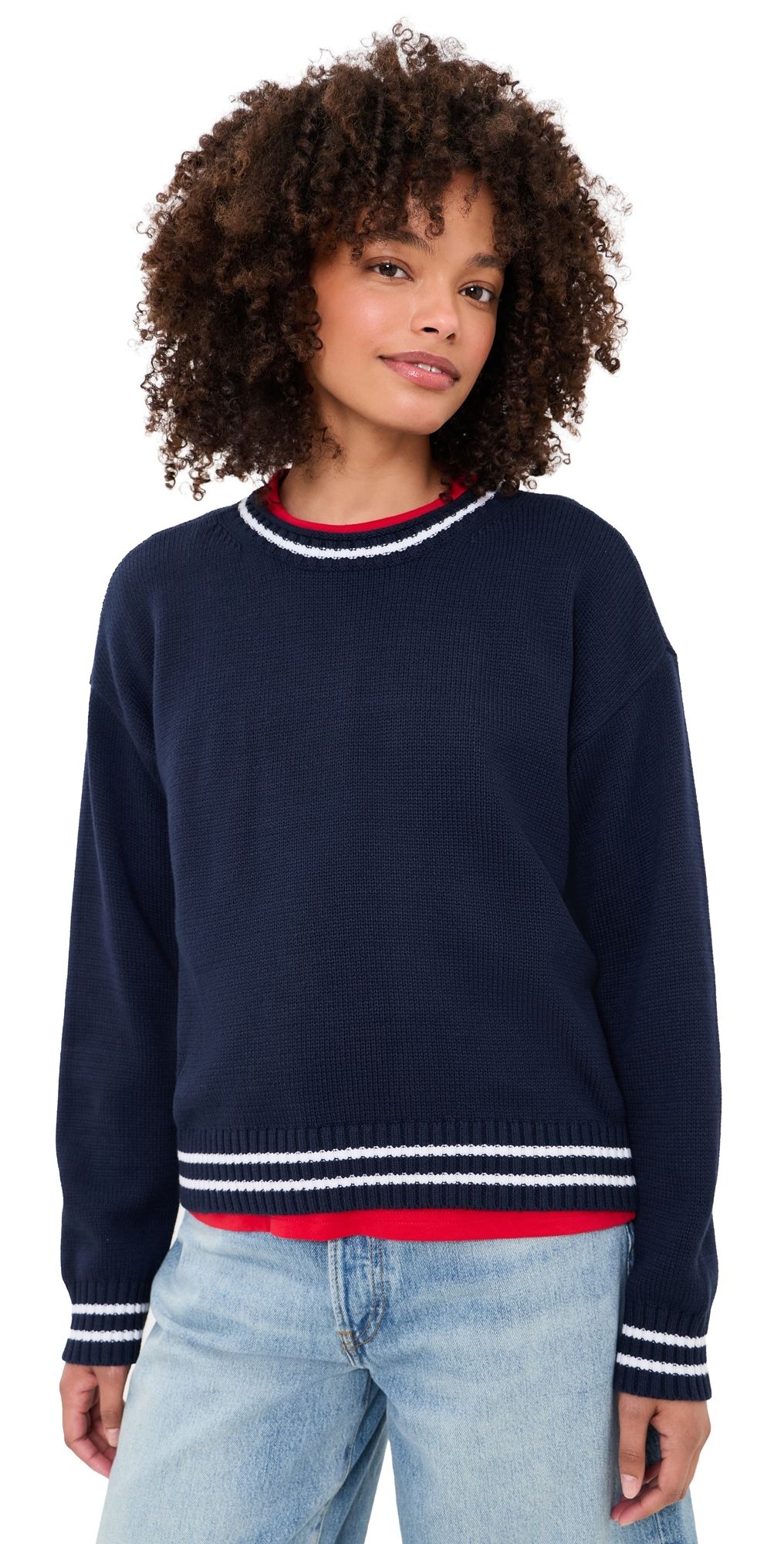 Splendid Cherry On Top Sweater Navy/White/Cherry XL
