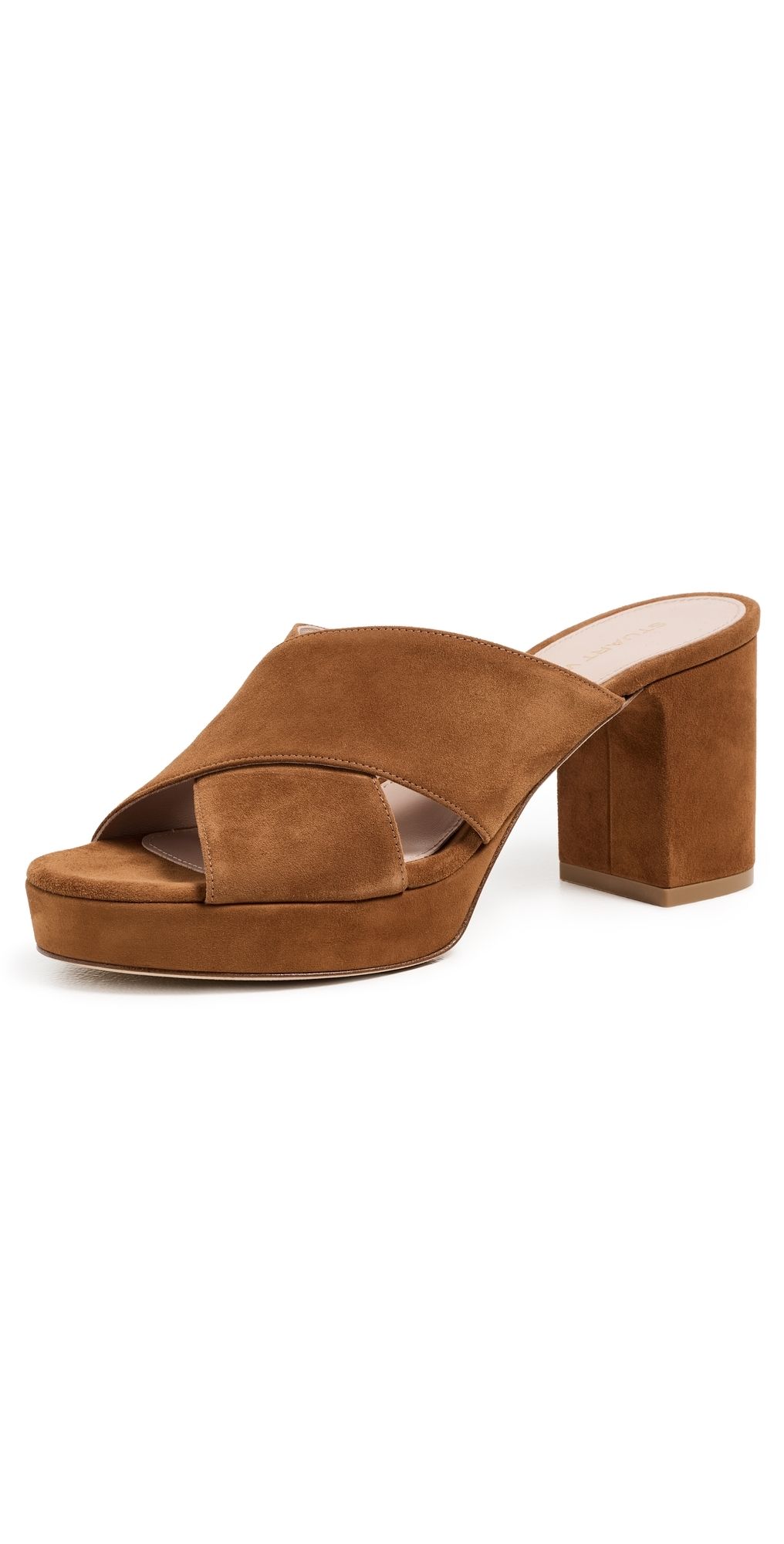 Stuart Weitzman Dayna Platform Sandals Boho Tan 10.5