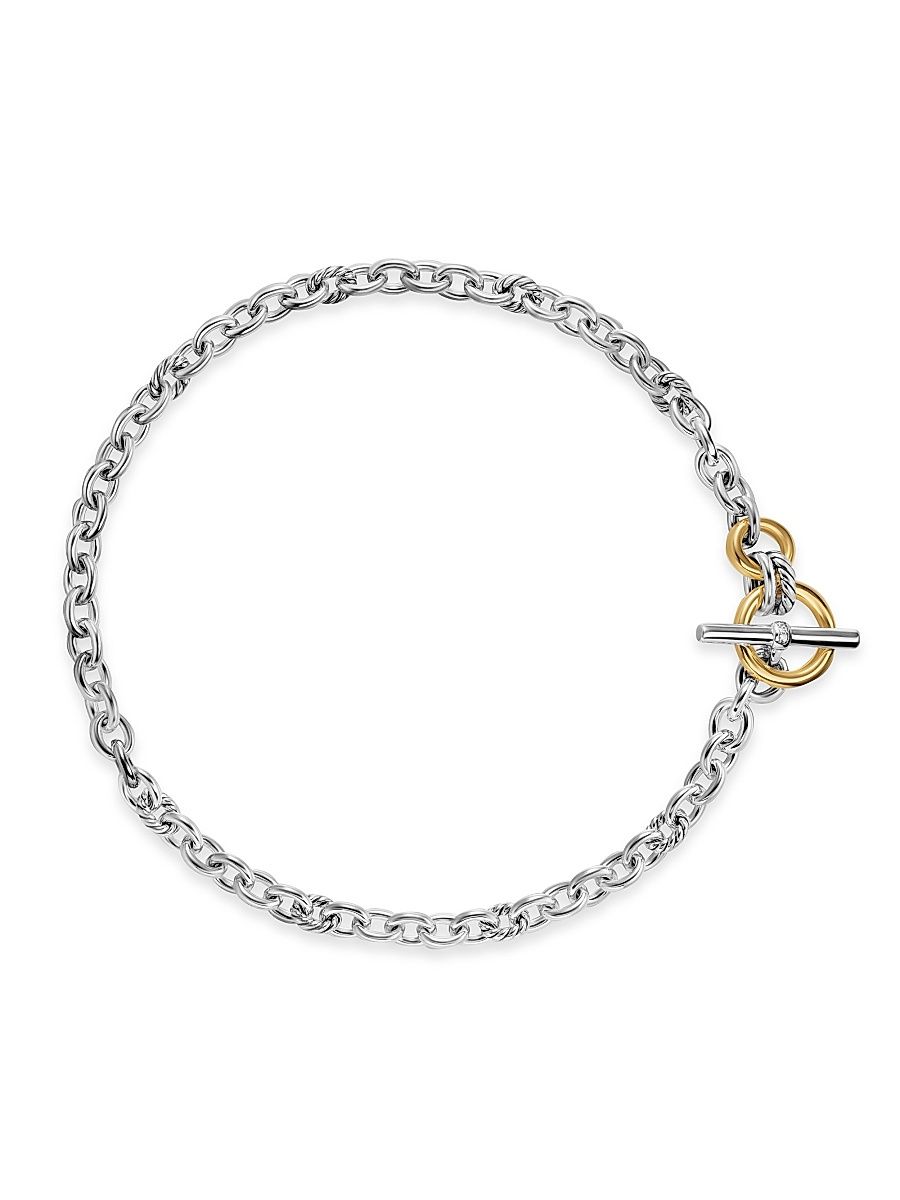 Women's DY Mercer Toggle Chain Necklace in Sterling Silver - Silver - Size 17.5