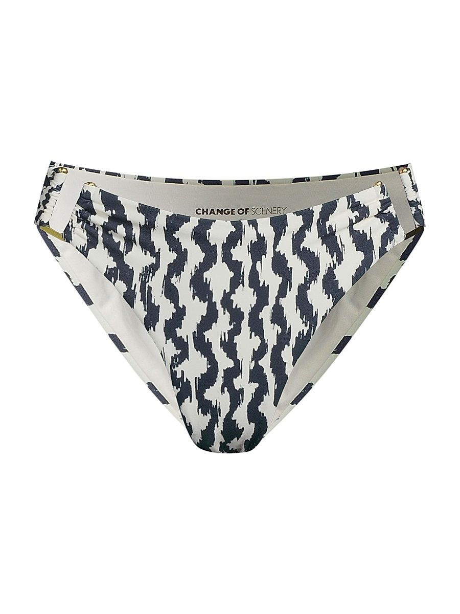 Women's Layla Elysia Waves Hipster U Bikini Bottom - Elysia Waves - Size Medium