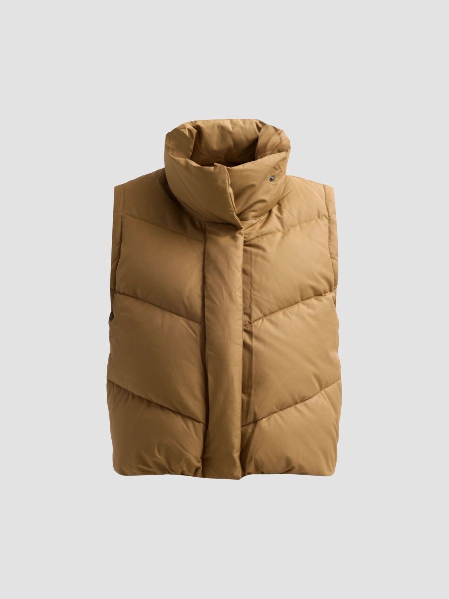 TWP Women's Cotton-Blend Puffer Vest - Carafe - Size Medium