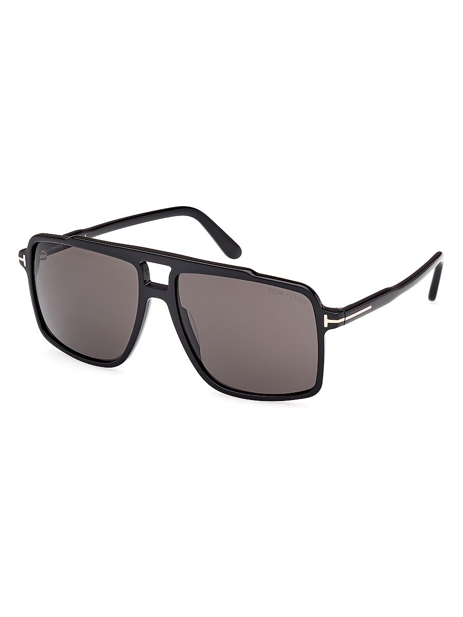 Men's Kemp 59MM Acetate Sunglasses - Black Black