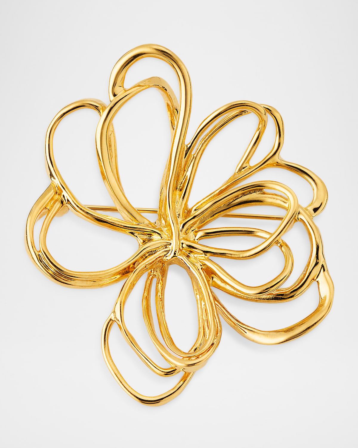 Large Wire Flower Brooch