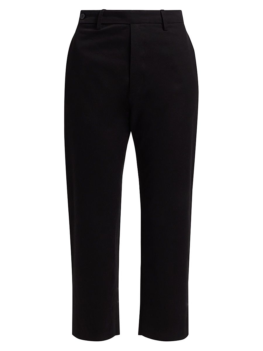 Women's The Waist Tape Straight Trousers - Black - Size 8