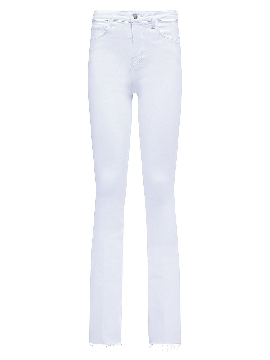 Women's Ruth High-Waisted Straight Jeans - Blanc - Size 30