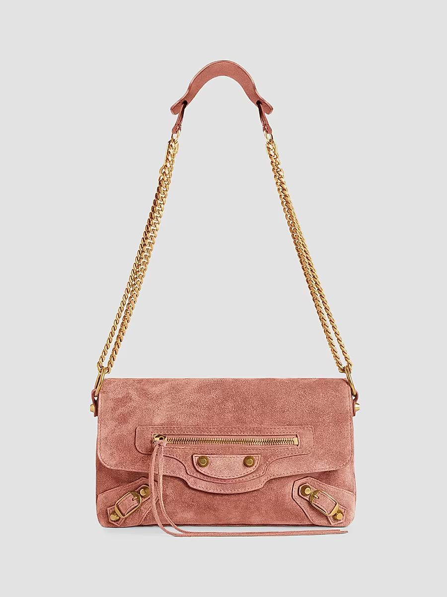 Balenciaga Women's Le City Clutch with Chain - Light Terracotta