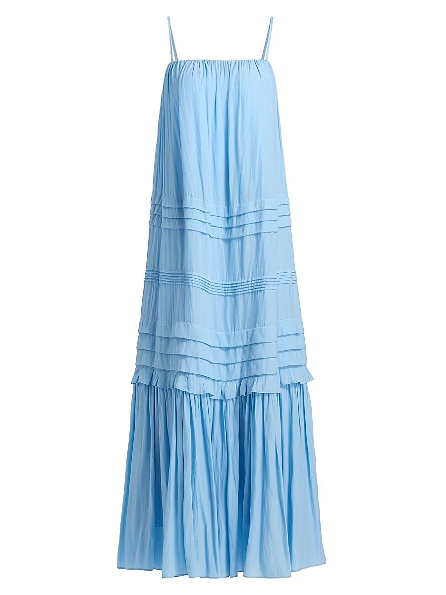 Women's Ruby Pintuck Midi-Dress - Bazaar Blue - Size XL