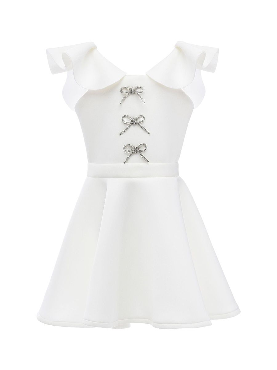 Little Girl's and Girl's Trinity Dress - White - Size 10