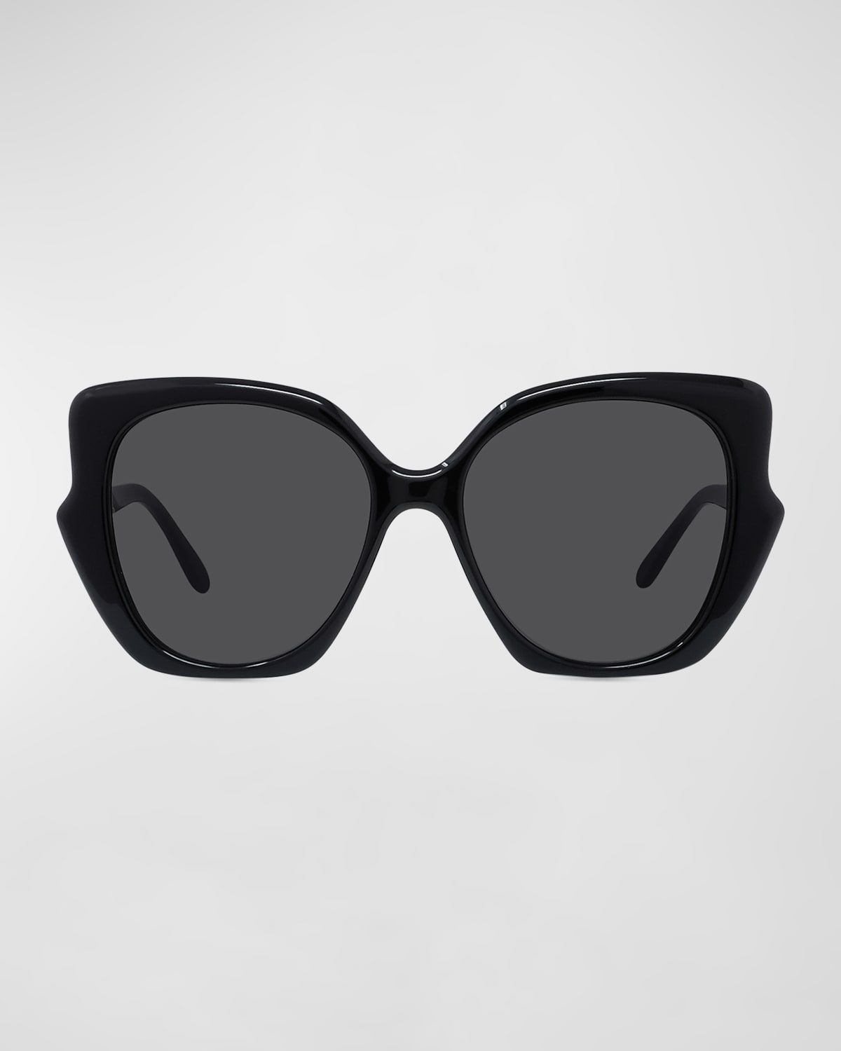 Logo Acetate Butterfly Sunglasses