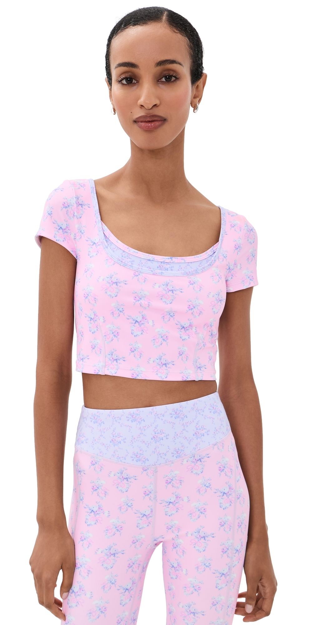 LoveShackFancy Lianelle Top Stonewash Mauve M