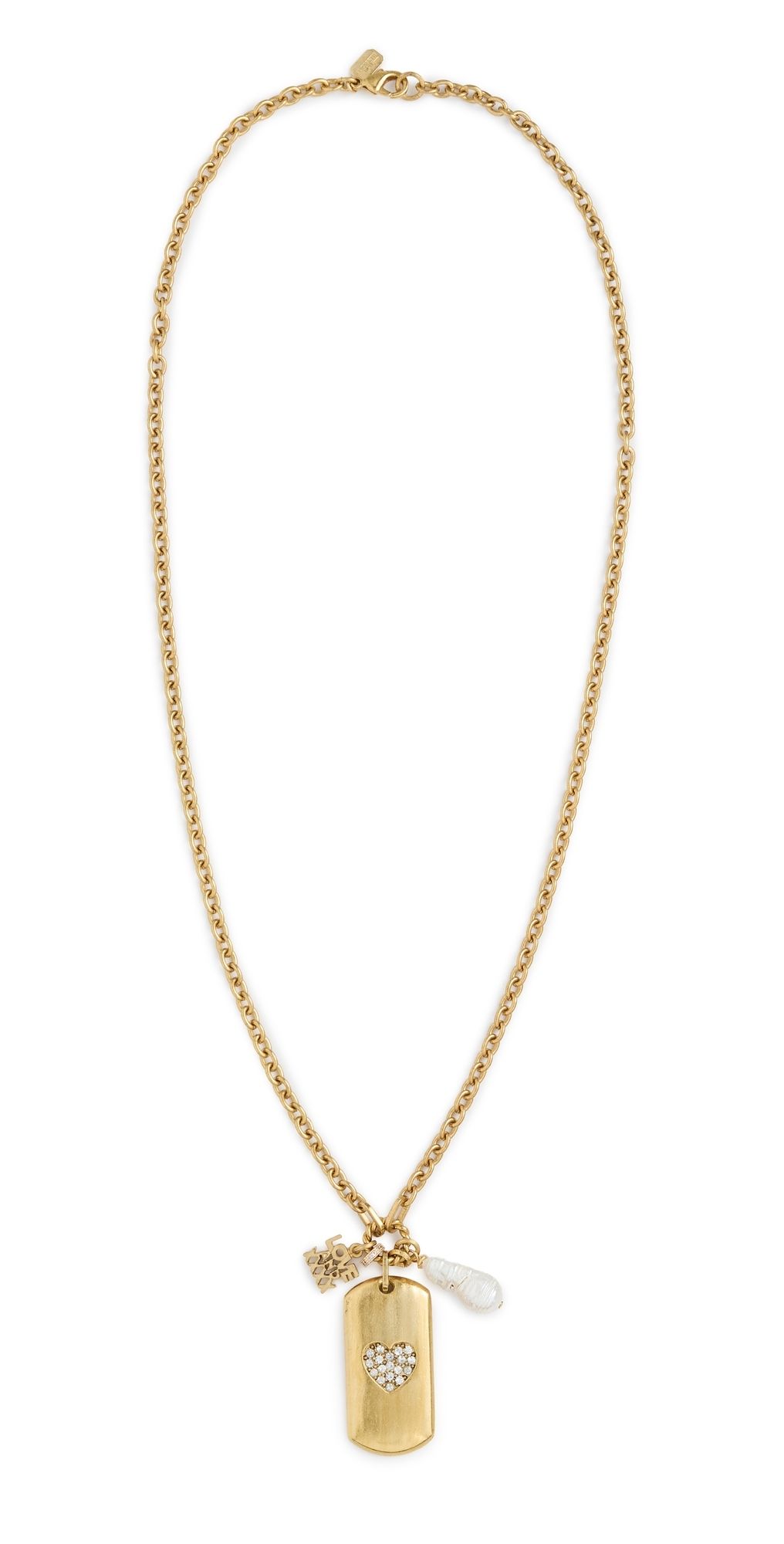 Elizabeth Cole Lovie Necklace Gold One Size