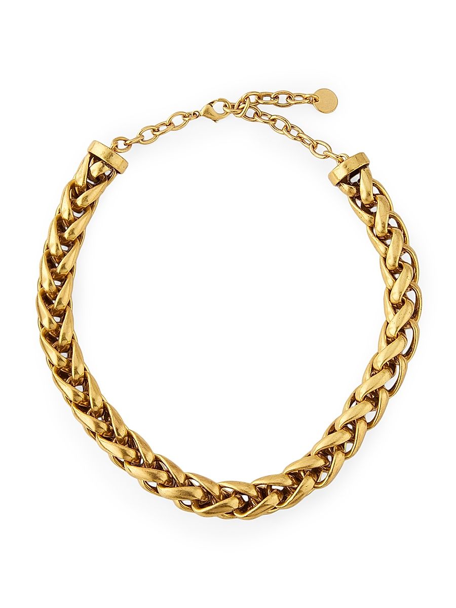 Women's Grano Goldtone Choker - Dark Coral