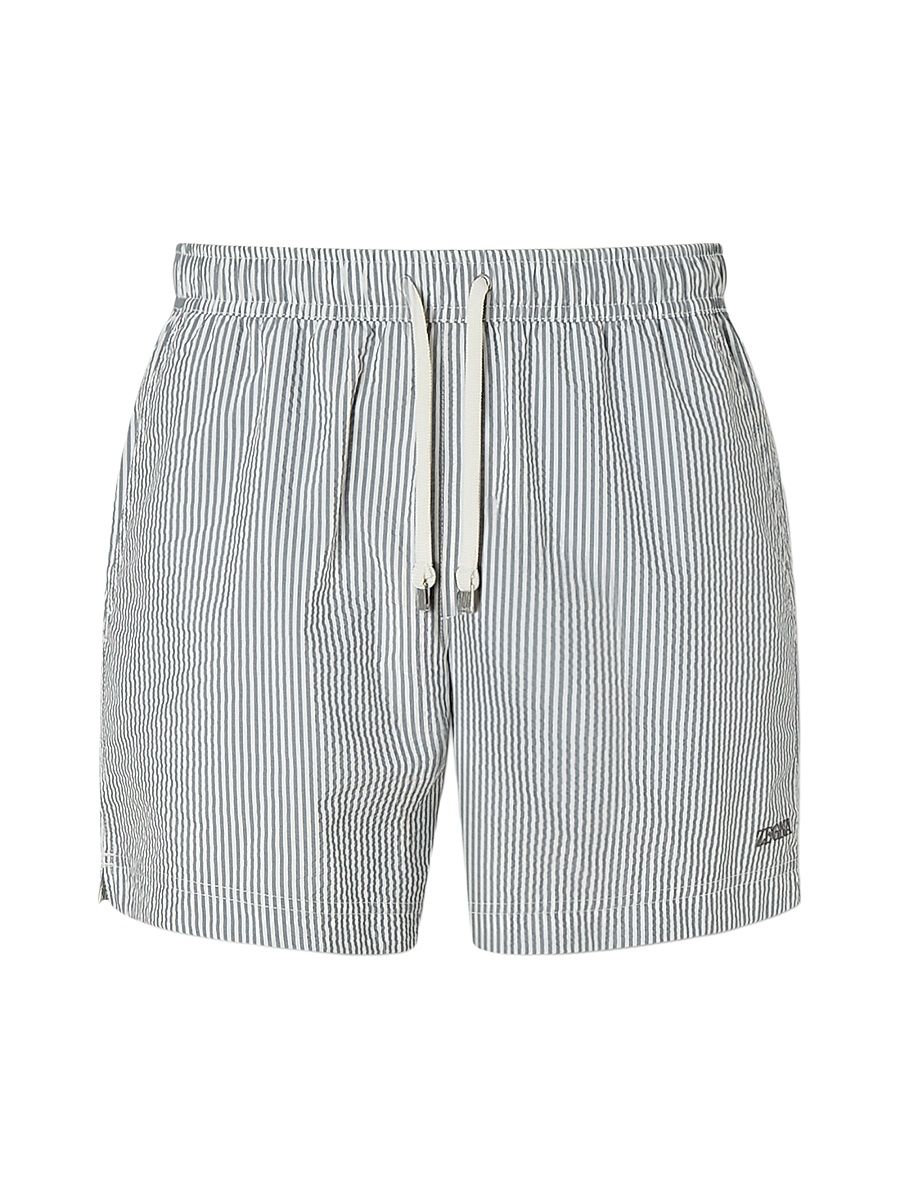 Men's Striped Swim Trunks - Dark Taupe - Size XL