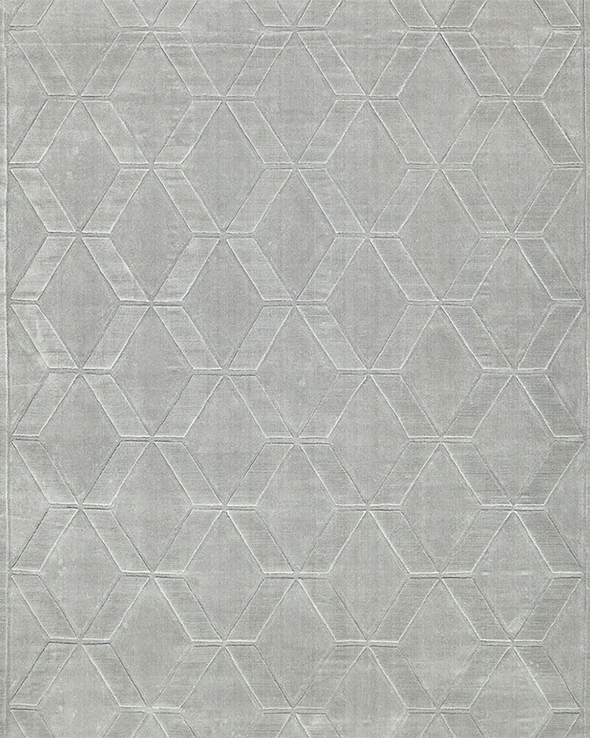 Brunello Hand-Loomed Light Silver Rug
