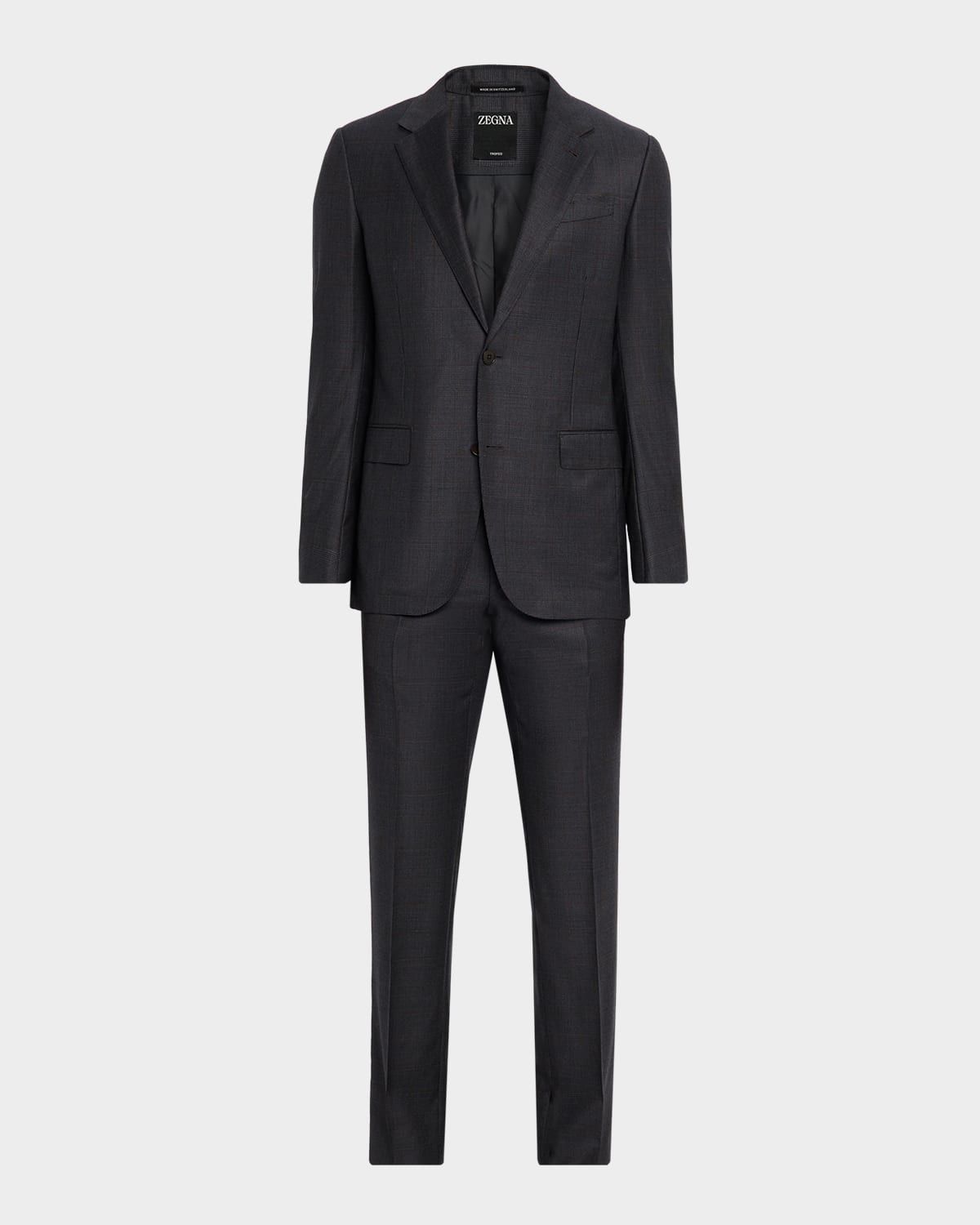 Men & apos;s Trofeo Wool Plaid Two-Piece Suit