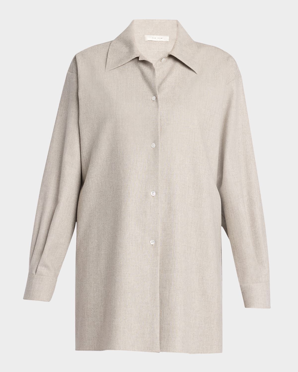 Komako Button Down Wool Cashmere Blouse