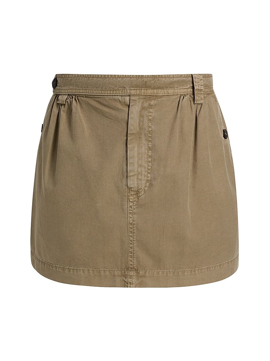Women's The Utility Cotton Miniskirt - Army - Size 12