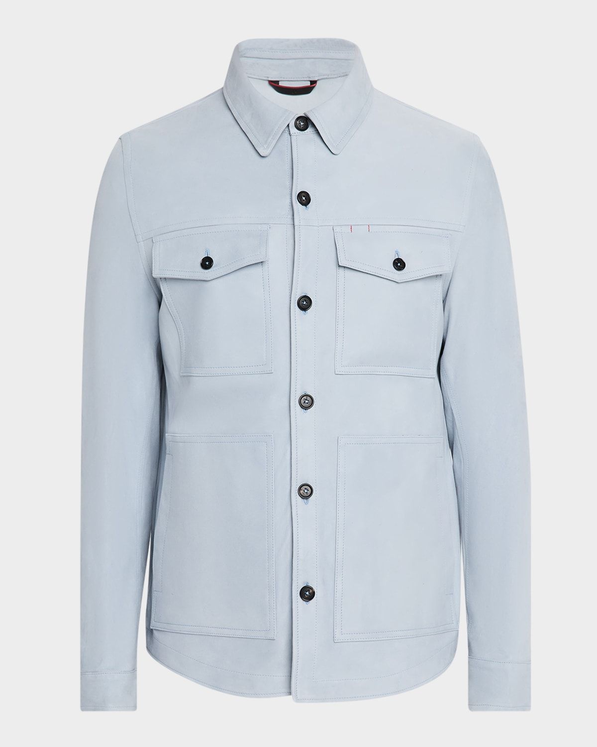 Men & apos;s 4-Pocket Suede Overshirt